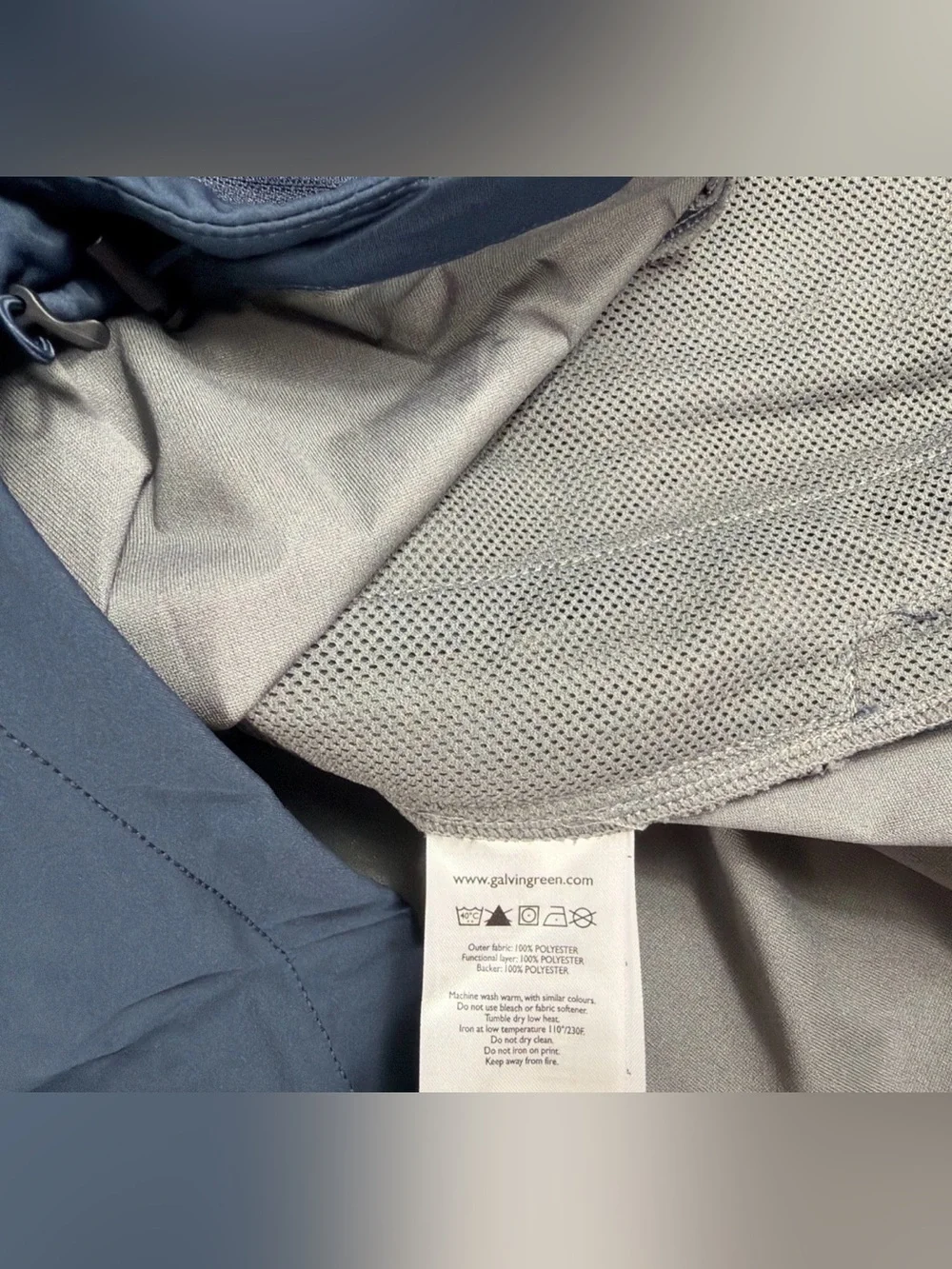 Galvin Green Golf Vest Lathan Wind Rain XL Navy Polyester NWT MSRP $219